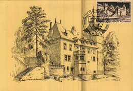 WILTZ  Carte Maximum Avec Cachet Spécial : Honorary City Of Pennsylvania - 9500 Wiltz   19.11.1994 Dessin J.GLEIS - Wiltz