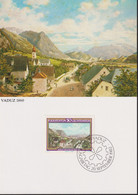 1982 Liechtenstein, MC 34 Mi:LI 807, Yt:LI 748, Zum:LI 746,150. Geburtstag Von Moritz Menzinger, Neu Schellenberg 1861 - Storia Postale