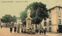 Lacaune Les Bains * Débit De Tabac Tabacs TABAC , Place Et Fontaine De La Vierge * Enfants Villageois - Other & Unclassified