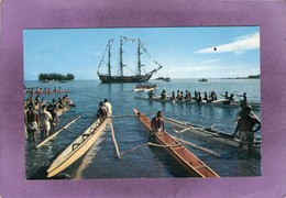 TAHITI ILE DE BEAUTÉ La Course Des Pirogues Pendant Les Fêtes Du 14 Juillet - Tahiti