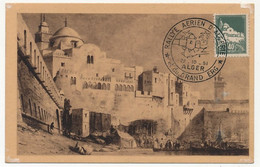 ALGERIE - Carte Maximum 40c Alger Mosquée - Obl Rallye Aérien D'Alger 22/10/1951 - - Maximumkarten