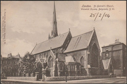 St Gabriel's Church, Belgravia, London, 1904 - C Painter Postcard - Other & Unclassified