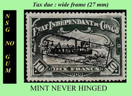 1908 ** CONGO FREE STATE / ETAT IND. CONGO  [11] EIC MNH/NSG TX06-D (WIDE FRAME) RIVER BOAT / NO GUM - Ongebruikt