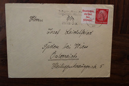 1938 Leipziger Messe Dt Reich Allemagne Cover Allemagne - Storia Postale