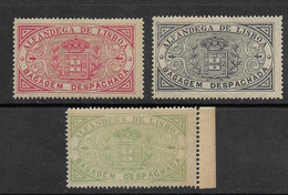 Portugal Timbres Fiscaux 1906 Bagage Douane De Lisbonne Revenue Stamps Sheet Lisbon Customs Checked Luggage - Ongebruikt