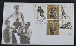 Canada 1996 Sporting Heroes  FDC  SL 3/8 - 1991-2000