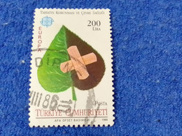 TÜRKEY--1980-90    200LİRA..   E-CEPT    DAMGALI - Used Stamps