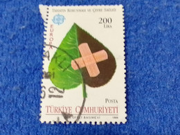 TÜRKEY--1980-90    200LİRA..   E-CEPT    DAMGALI - Used Stamps