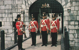 Old Fort Henry, Kingston, Ontario  Fort Henry Guard Changing Sentry At The Draw Bridge - Kingston