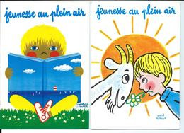 Hervé MORVAN - 2 Cartes Jeunesse Au Plein Air 1981 Et 1984 - VENTE DIRECTE X - Morvan