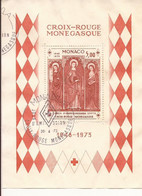 Monaco - BF 7 25ème Anniversaire Croix-Rouge Oblitéré 1er Jour - Blocs