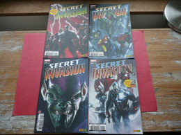 LOT 4 SECRET INVASION N° 1 + 2 + 5 + 6 DE FEVRIER A JUILLET 2009  MARVEL COMICS PANINI FRANCE - Marvel France