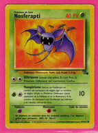 Carte Pokemon Francaise 1995 Wizards Fossile 57/62 Nosferapti 40pv En L'etat - Wizards