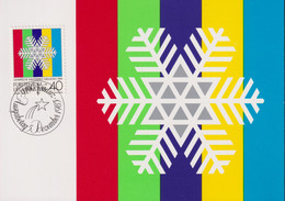 1983 Liechtenstein, MC 44 Mi:LI 834, Yt:LI 775, Zum:LI 773, Olympische Winterspiele Sarajewo 1984 Weisser Schneekristall - Lettres & Documents