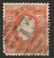 Timbre Portugal 80 R 1867 - Usado