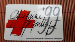 Red -Cross Belgium 200 BEF 31/12/2000 Used Rare - Cartes GSM, Recharges & Prépayées