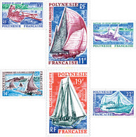 43501 MNH POLINESIA FRANCESA 1966 BARCOS - Used Stamps