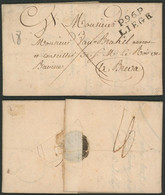 Précurseur - LAC Non Daté + Obl Linéaire Noir P96P / LIEGE (Type 6, 20 X 10) > Breda (Bavière). - 1794-1814 (Periodo Francese)