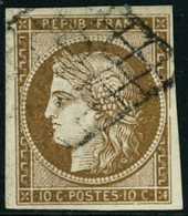 Obl. N°1 10c Bistre - TB - 1849-1850 Ceres