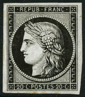 ** N°3a 20c Noir S/blanc - TB - 1849-1850 Ceres