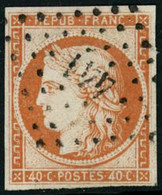 Obl. N°5 40c Orange - TB - 1849-1850 Ceres