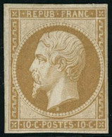 ** N°9e 10c Bistre, Réimp - TB - 1852 Louis-Napoleon