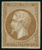 ** N°13A 10c Bistre, Type I - TB - 1853-1860 Napoleon III