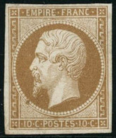 ** N°13B 10c Brun Clair, Type II - TB - 1853-1860 Napoleon III