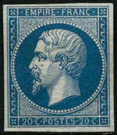 ** N°14A 20c Bleu, Type I - TB - 1853-1860 Napoleon III