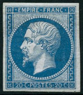 ** N°14B 20c Bleu, Type II Signé JF Brun - TB - 1853-1860 Napoleon III