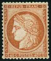 ** N°38c 40c Orange Vif, Pièce De Luxe Signé Calves - TB - 1870 Siege Of Paris