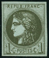 ** N°39C 1c Olive R3 - TB - 1870 Bordeaux Printing