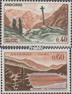 Andorra - Französische Post 191-192 (kompl.Ausg.) Postfrisch 1965 Landschaften - Libretti