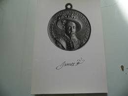 Cartolina "THE BRITISH MUSEUM JAMES I Medal Commemorating Peace With Spain ( 1604 )" - Musées