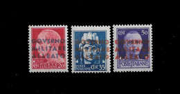 ITALY STAMP - 1943 Italian Postage Stamps Overprinted "GOVERNO MILITARE ALLEATO" MNH (BA5#349) - Britisch-am. Bes. Neapel