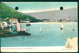 G122 - CASTELLAMMARE DI STABIA - PORTO MERCANTILE 1908 NB FORI SULLA CARTOLINA - PICCOLA ABRASIONE IN BASSO A DESTRA - Castellammare Di Stabia