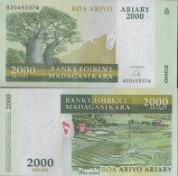 Madagaskar Pick-Nr: 90b Bankfrisch 2009 2.000 Ariary - Madagascar