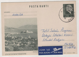 TURKEY,TURKEI,TURQUIE ,WITH VIEW FROM BODRUM ,POSTCARD - Storia Postale