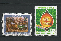 SENEGAL - LUTTE CONRE LES FEUX DE BROUSSE  - N° Yvert 464+465 Obli. - Sénégal (1960-...)