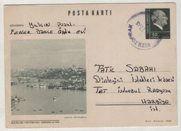 TURKEY,TURKEI,TURQUIE ,WITH VIEW FROM GOLDEN HORN ,ISTANBUL, ,POSTCARD - Storia Postale