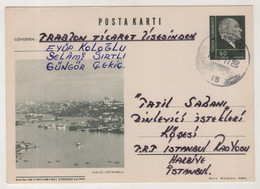 TURKEY,TURKEI,TURQUIE ,WITH VIEW FROM GOLDEN HORN ,ISTANBUL, ,POSTCARD - Brieven En Documenten