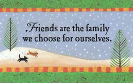 US, Sprint & Hallmark,  Exp 6/30/95, Friends Are The Family We Choose Ourselves, Dogs,10Minutes Prepaid Long-Distance - Sprint