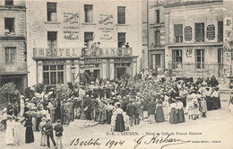 Loudun * Place * Hôtel Et Café De France GRILLON * Fête Cérémonie Jour De Concert - Loudun