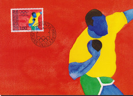 1984 Liechtenstein, MC 48 Mi:LI 848, Yt:LI 789, Zum:LI 787, Olympische Sommerspiele Los Angeles, Stossen - Storia Postale