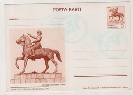 TURKEY,TURKEI,TURQUIE ,WITH VIEW FROM,  ATATURK, STATUE ,IZMIR ,POSTCARD - Brieven En Documenten