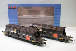 Jouef - 2 WAGONS TREMIES Faoos EF60 MILLET SNCF ép. IV Réf. HJ6209 Neuf NBO HO 1/87 - Vagoni Merci