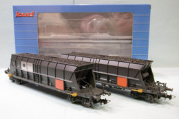 Jouef - 2 WAGONS TREMIES Faoos EF60 EDF SNCF ép. IV Réf. HJ6210 Neuf NBO HO 1/87 - Vagoni Merci