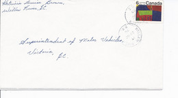 16450) Canada Cover Brief Lettre 1970 BC British Columbia Postmark Cancel - Lettres & Documents
