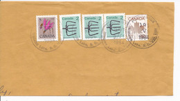 16451) Canada Cover Brief Lettre 1984 BC British Columbia Postmark Cancel On Piece - Lettres & Documents