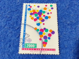 TÜRKEY--1980-90   2000LİRA..   E-CEPT    DAMGALI - Used Stamps